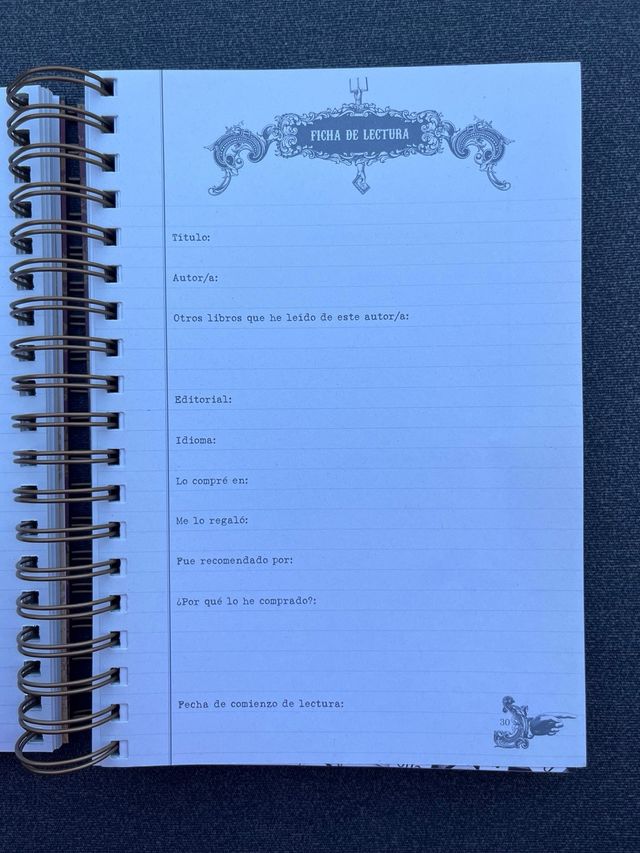 Cuaderno de Lecturas Vintage