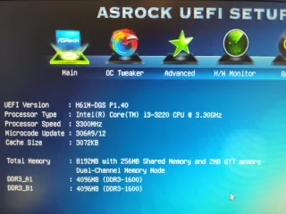PC complet: Intel i3, 16GB RAM, 256GB SSD+450GB HD