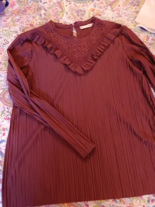 Camisa granate mujer