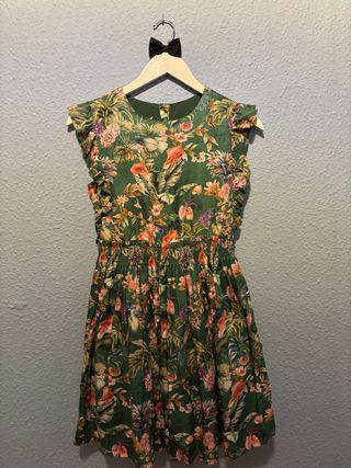 Vestido niña estampado tropical