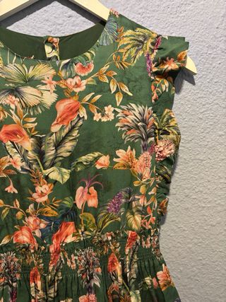 Vestido niña estampado tropical