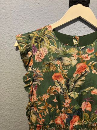 Vestido niña estampado tropical