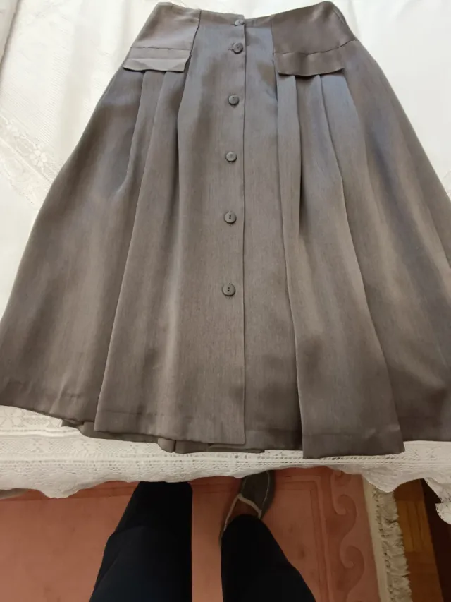 Falda Modital Talla 42 Gris