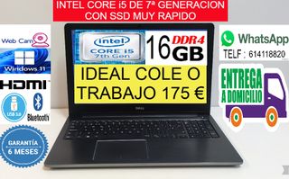 Portátil Core i5 7ª Gen 8GB RAM SSD HDMI