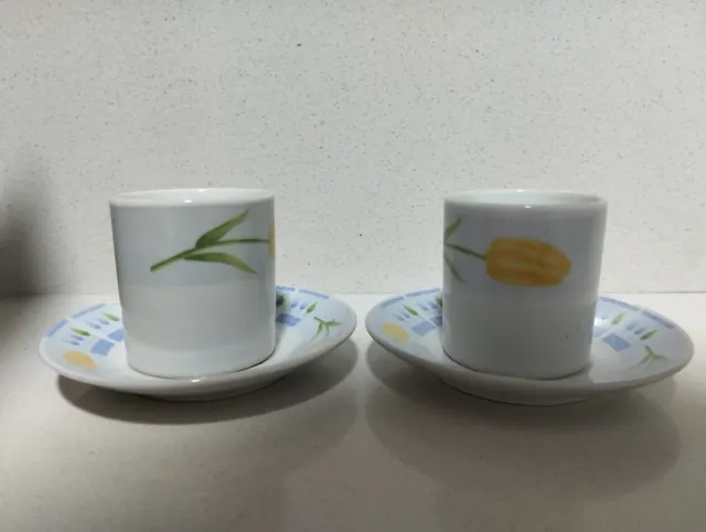 Juego 10 Tazas Café Pequeñas Flores