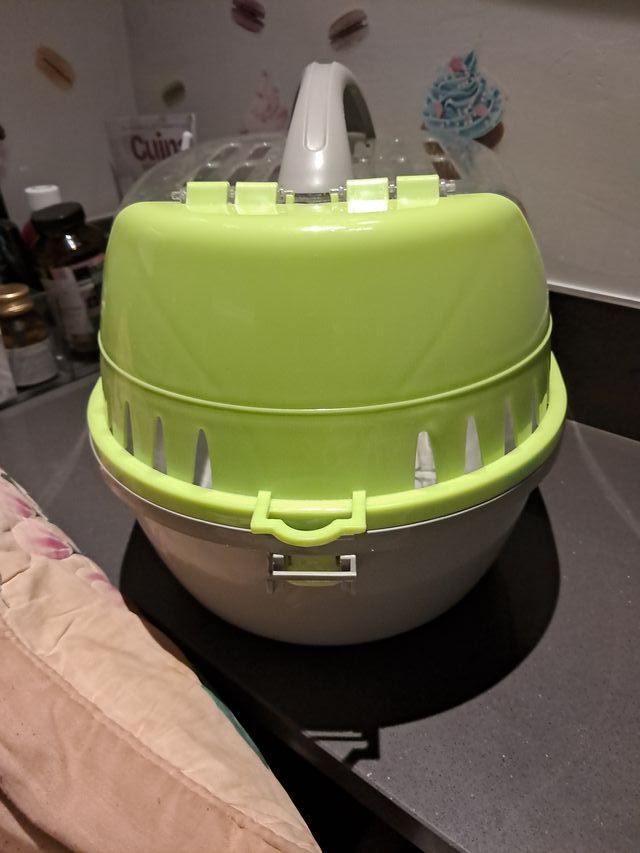 Transportín Cobaya Verde y Transparente