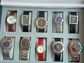 Set 10 Orologi SIECLE Oro Argento