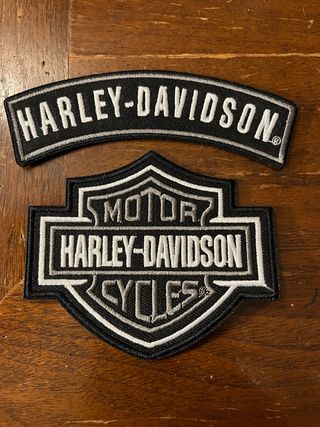 Toppe Patch Harley Davidson Nere e Bianche