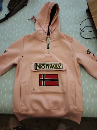 Sudadera Geographical Norway Rosa
