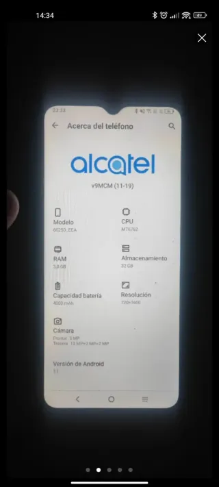 Smartphone Alcatel 1s 2021 nero