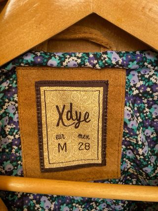 Chaqueta Bomber Ante Marrón Talla S
