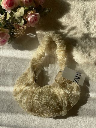 Borsa Zara con perle 