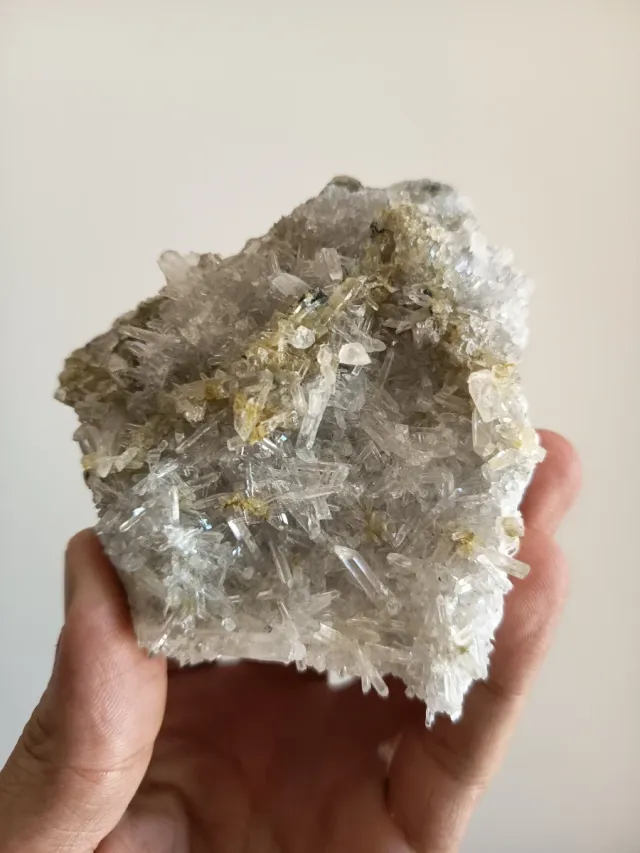 Drusa de quartzo cristal