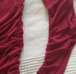 Camiseta Zara Transparente color fresa. Talla S.