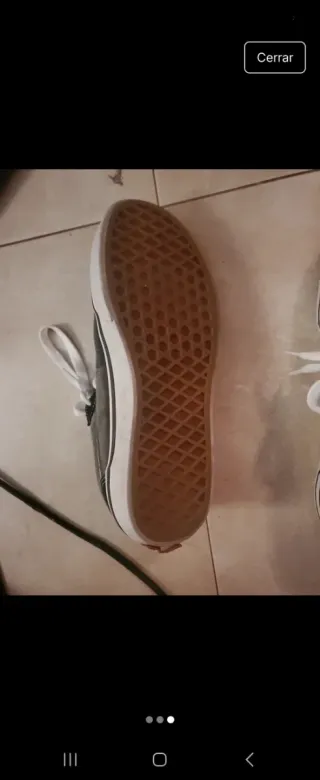 Zapatillas Vans Negras y verdes camuflaje.pone 37 