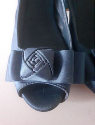 Tacones Mary Paz Azul Talla 39