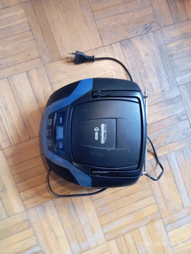 Radiocaset Elco Negro y Azul