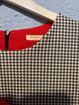 Vestido niña estampado y volantes