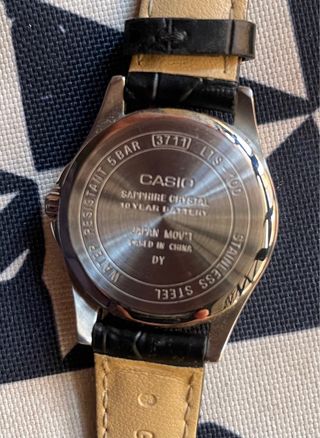 Reloj Casio 3711 mujer Negro Correa Piel