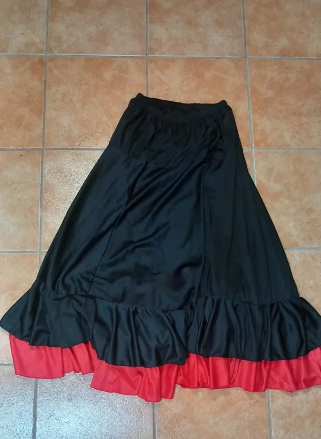 Falda flamenca para bailar