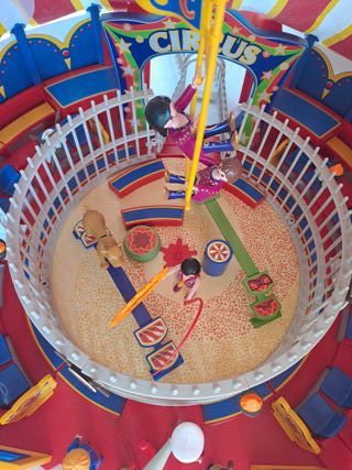 playmobil lotto 2x 4230 circo + 4233 gabbia leoni