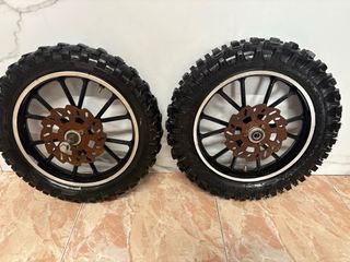 Ruedas minimoto cross con disco