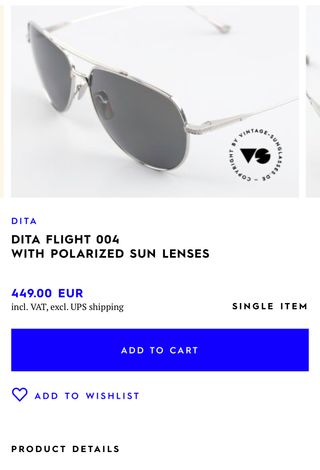 Gafas Dita Flight 004 Plata y Negro