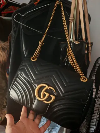 Borsa nera originale Gucci Marmont