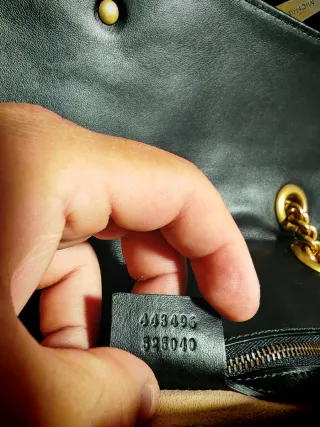 Borsa nera originale Gucci Marmont