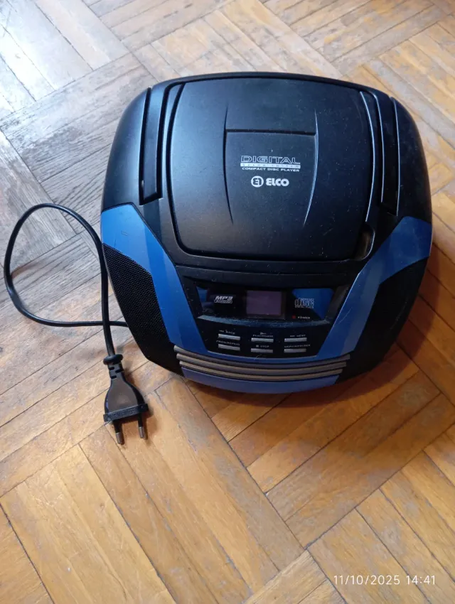 Radiocaset ELCO Negro/Azul