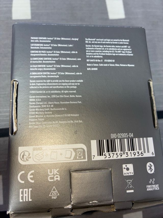 Garmin Instinct 2X Solar Gris/Blanco