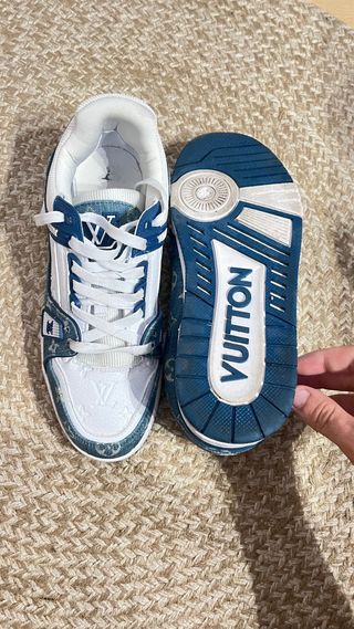 Louis Vuitton Bambas Blancas y Azules
