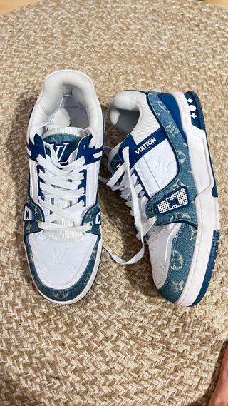 Louis Vuitton Bambas Blancas y Azules