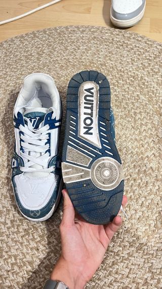 Louis Vuitton Bambas Blancas y Azules