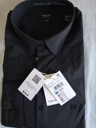 Camisa Pedro del Hierro Negra Talla XL