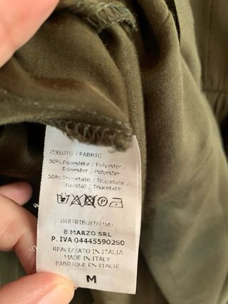 Abito donna Nana' verde oliva taglia unica