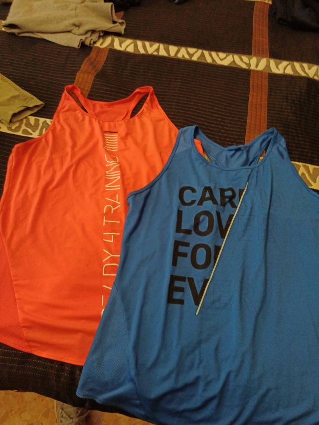 2 Camisetas Deportivas Talla L