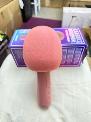 Micrófono Karaoke Bluetooth Rosa