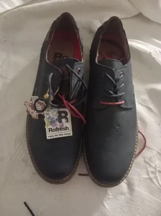 Zapatos Refresh Hombre Talla 44 Azul/Rojo