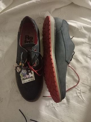 Zapatos Refresh Hombre Talla 44 Azul/Rojo