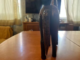 Caballo madera y latón Rajastán
