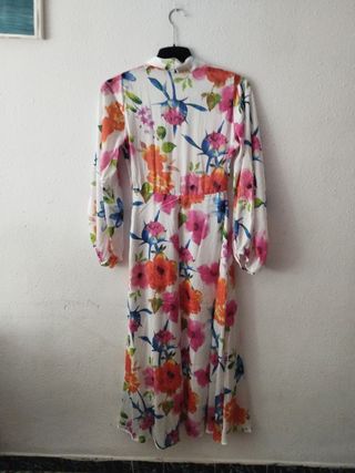 Vestido SIMDAN floral blanco multicolor