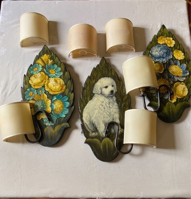 Tre applique decorative