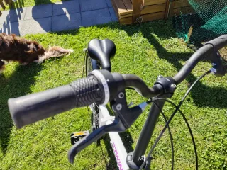 Bicicleta plegable Btwin Hoptown 320 blanca