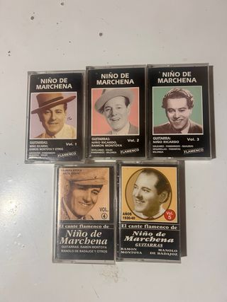 Lote 5 Cintas Casete Niño de Marchena Flamenco