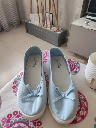 Manoletinas Lilley Azul Talla 39