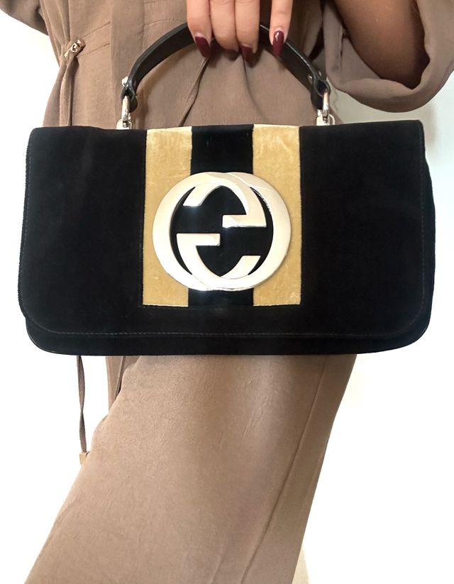 Bolso Gucci Negro y Dorado