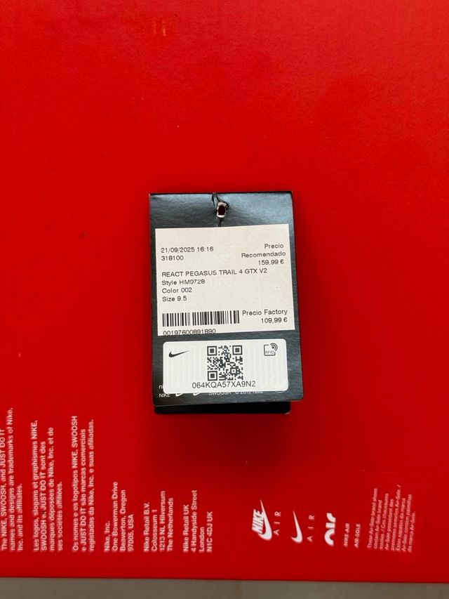 Nike React Pegasus Trail 4 Gore-Tex V2 Black