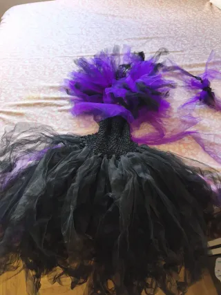 Disfraz de Maléfica talla 4,con accesorios