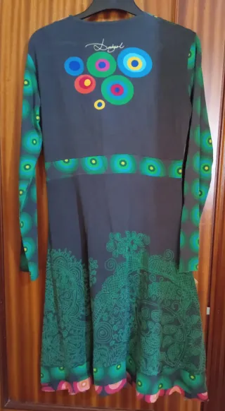 Vestido Desigual estampado flores y libélula